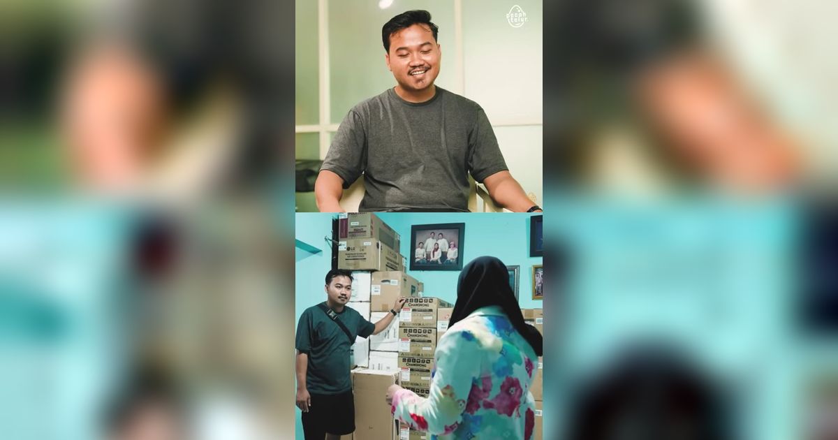 Kisah Pria Asal Sidoarjo Jualan TV Bekas Bisa Berangkatkan Umrah Orang Tua, Ternyata Rajin Menabung dan Jarang Makan Enak