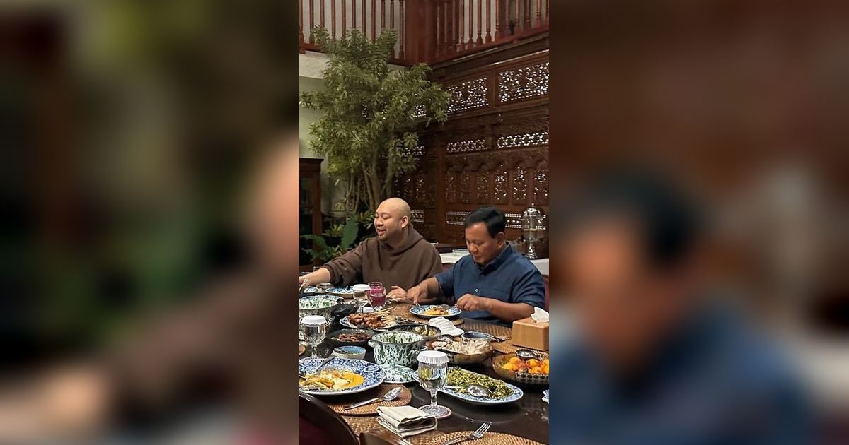 Momen Hangat Prabowo Makan Bareng Titiek Soeharto dan Didit, Bikin Heboh Netizen