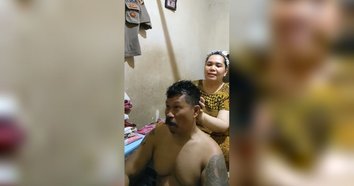 Begitu Nikmat, Usai Tugas Kepala Aiptu Sabarno Dipijit-pijit Oleh Sang Istri 'Seperti Raja Jalaludin’