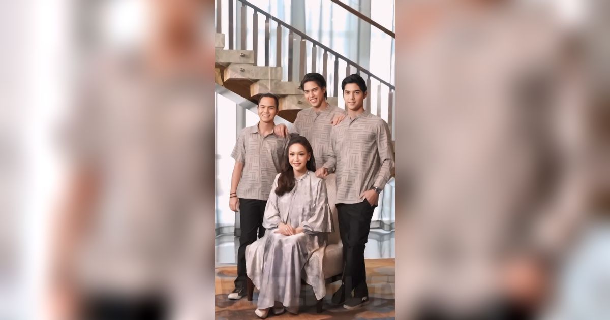 Momen Pemotretan Keluarga Maia Estianty Bareng Anak-Anak dan Calon Mantu