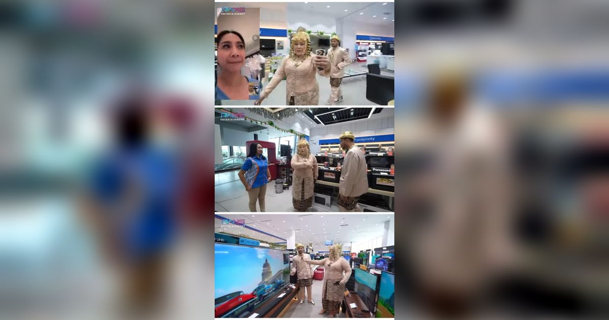 Tantangan Kocak Nagita Slavina, Minta Dua Karyawan Belanja Elektronik Pakai Baju Pengantin