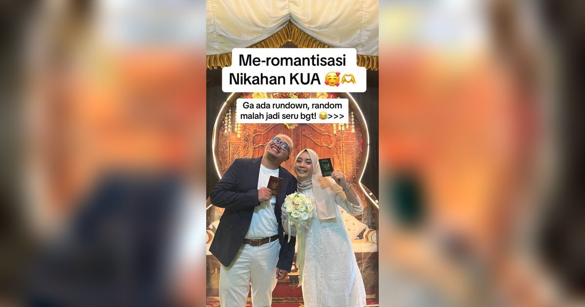Viral! Kisah Wanita 'Meromantisasi' Pernikahannya di KUA, Sederhana tapi Kocak, Happy dan Bebas Utang