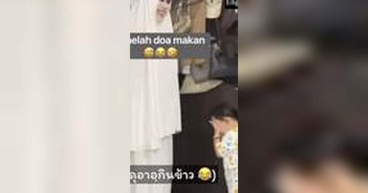 Momen Kocak Anak Kecil Ketemu 'Hantu' di Dalam Rumah, Ngaku Tak Takut Eh Malah Baca Doa Mau Makan