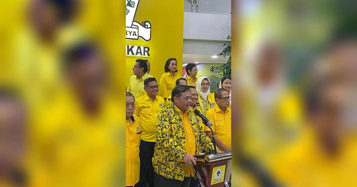 Bukan Jokowi dan Gibran, DPD Golkar DKI Jakarta Dukung Airlangga Jadi Ketum Lagi