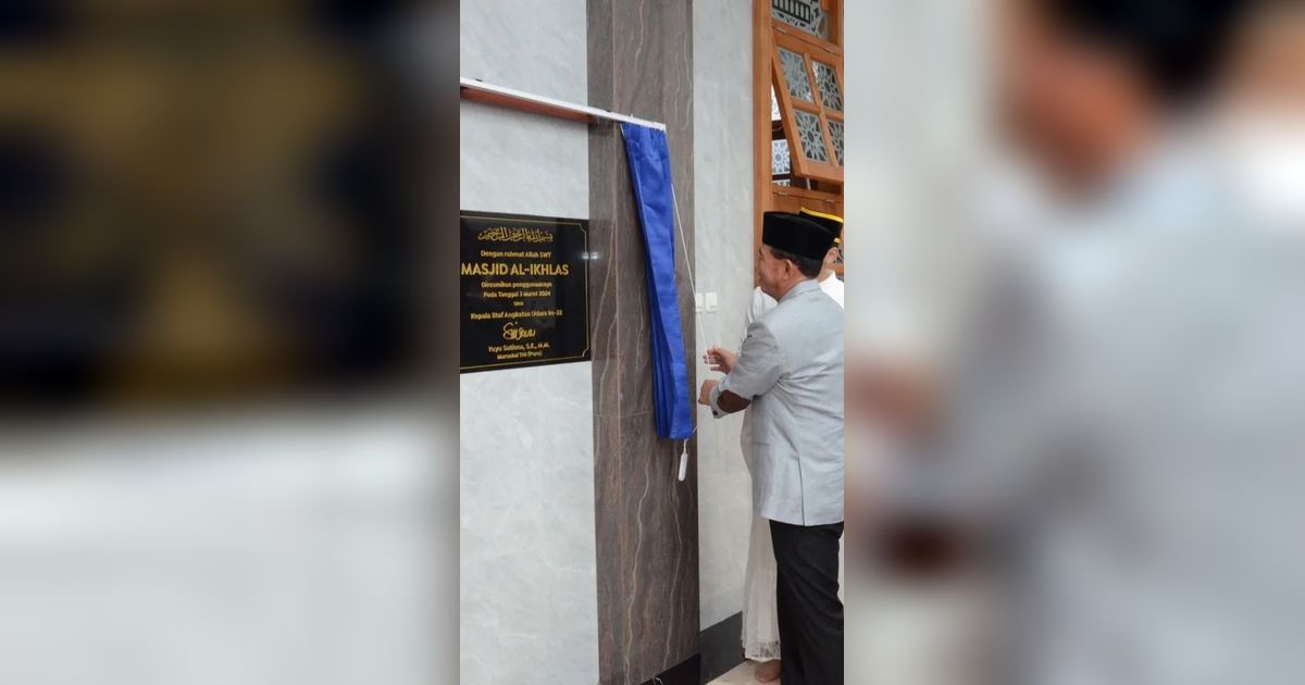 Setelah 40 Tahun Lebih, Keinginan Ayah Bangun Masjid Diwujudkan Anaknya Pensiunan Jenderal AU