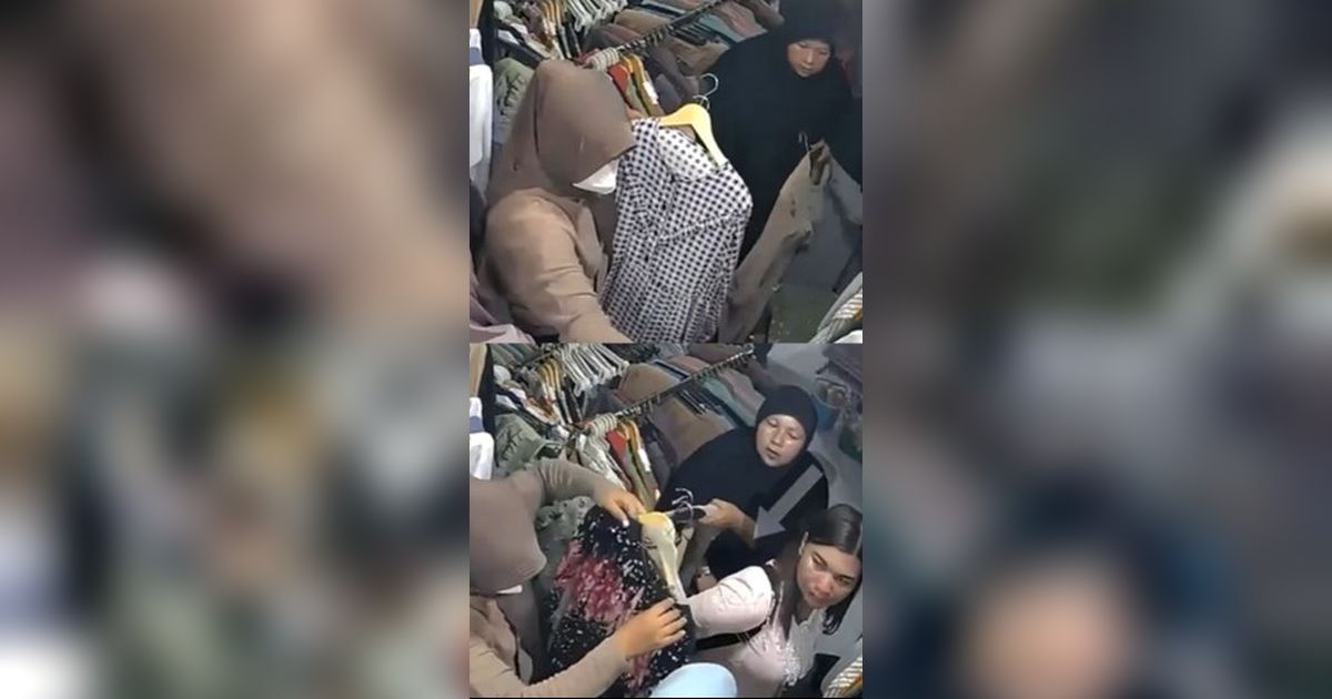 Viral Aksi Seorang Ibu Curi Uang Milik Pelanggan Toko saat Beli Baju, Terekam CCTV