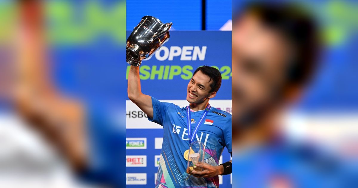 FOTO: Momen Laga All-Indonesian Final di All England, Kemenangan Jonatan Christie Sukses Mengulang Sejarah 30 Tahun Lalu