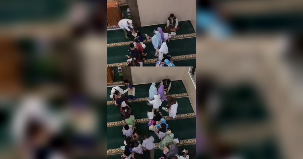 Bikin Nostalgia, Momen Anak-Anak SD Minta Tanda Tangan Imam Tarawih Ini Viral