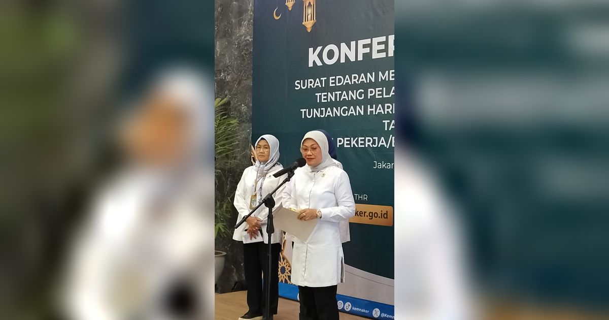 Kemnaker: Sopir Ojol dan Kurir Logistik Berhak dapat THR