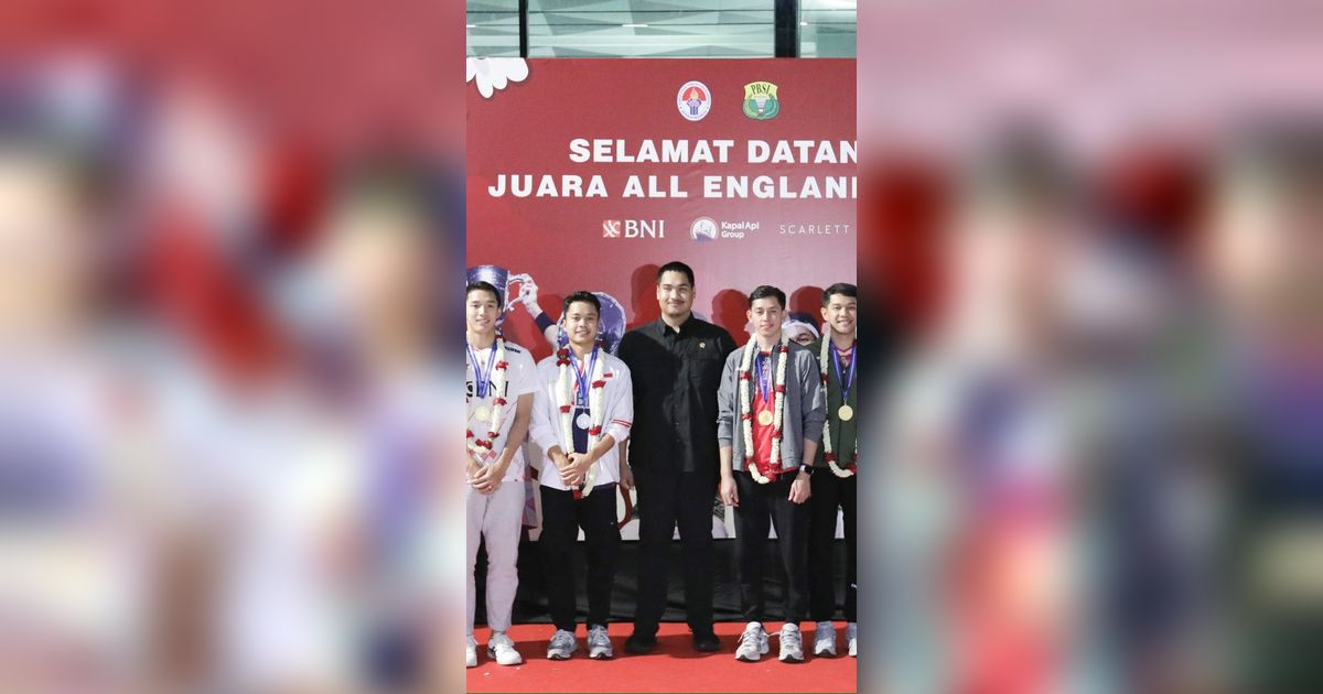 Disambut Meriah, Ini Momen Kepulangan Pebulu Tangkis Indonesia yang Juara di All England 2024