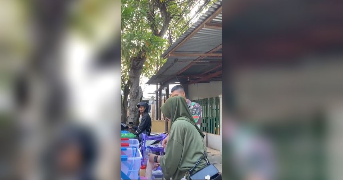 Momen Kompak Prajurit TNI dan Istri Jualan Es di Pinggir Jalan, Kerja Kerasnya jadi Sorotan