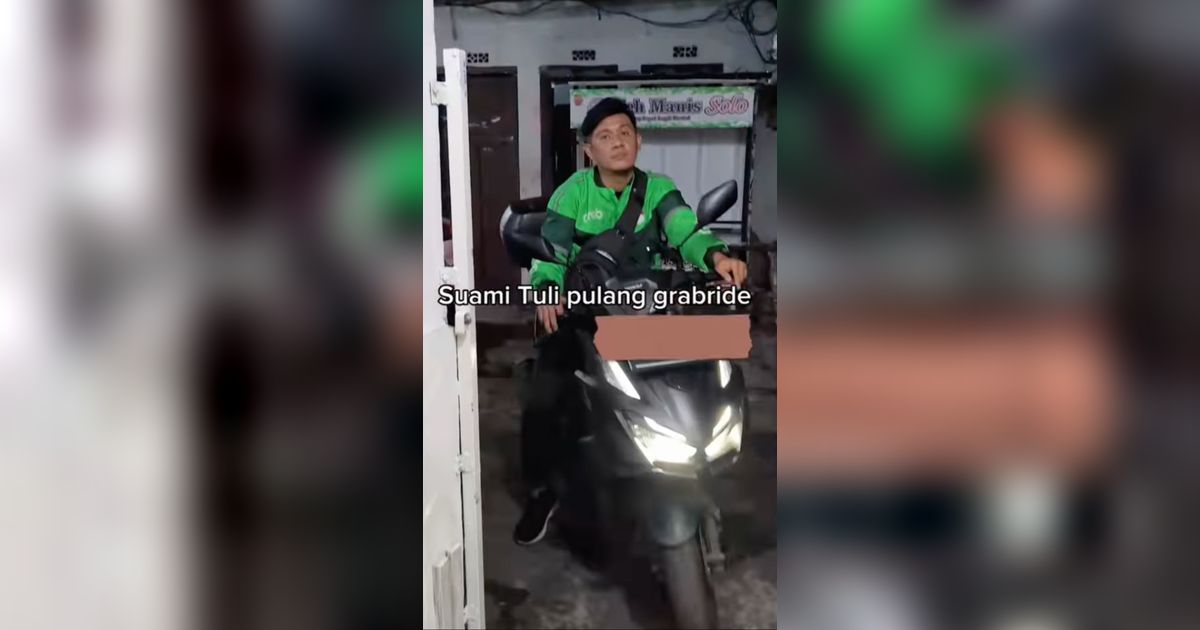 Viral Momen Driver Ojol Tunarungu Pulang Kerja Disambut Keluarga, Doa Anaknya Curi Perhatian