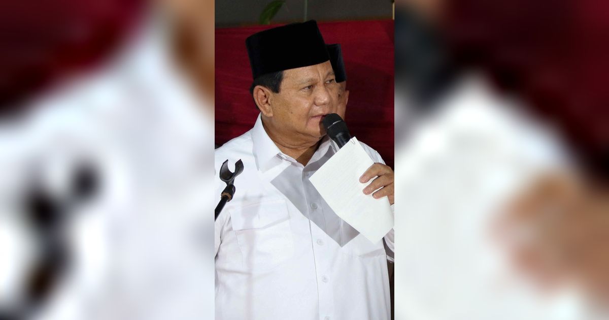 Pesan Prabowo untuk Masyarakat yang Tak Memilihnya: Beri Kami Kesempatan