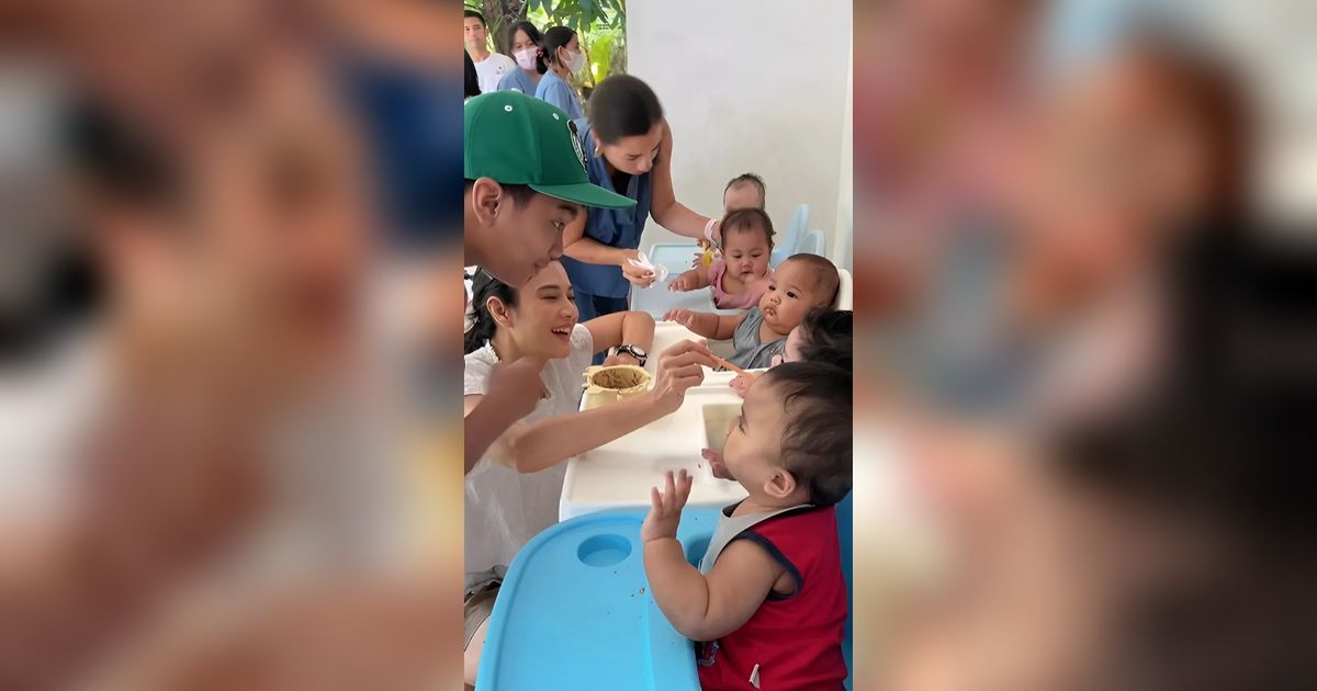 Potret Dian Sastro dan Jennifer Bachdim Boyong Anak untuk Momong Bayi di Panti Asuhan