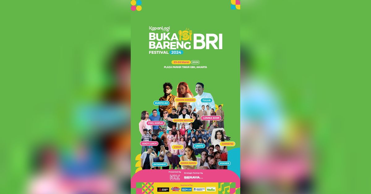 Jangan Terlewat! Ini Rundown dan Line Up Kapanlagi Buka Bareng BRI Festival 2024