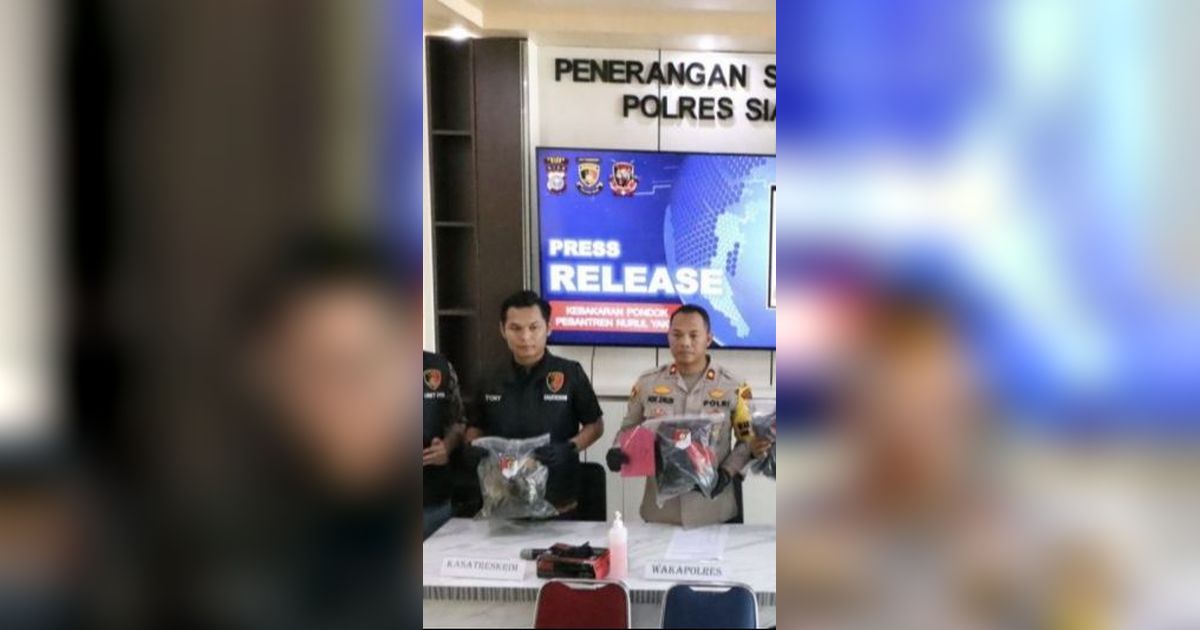 Santri Bakar Ponpes di Siak karena Sakit Hati Karena Sering Dibully Ditangkap, Bersikukuh Tak Melakukan