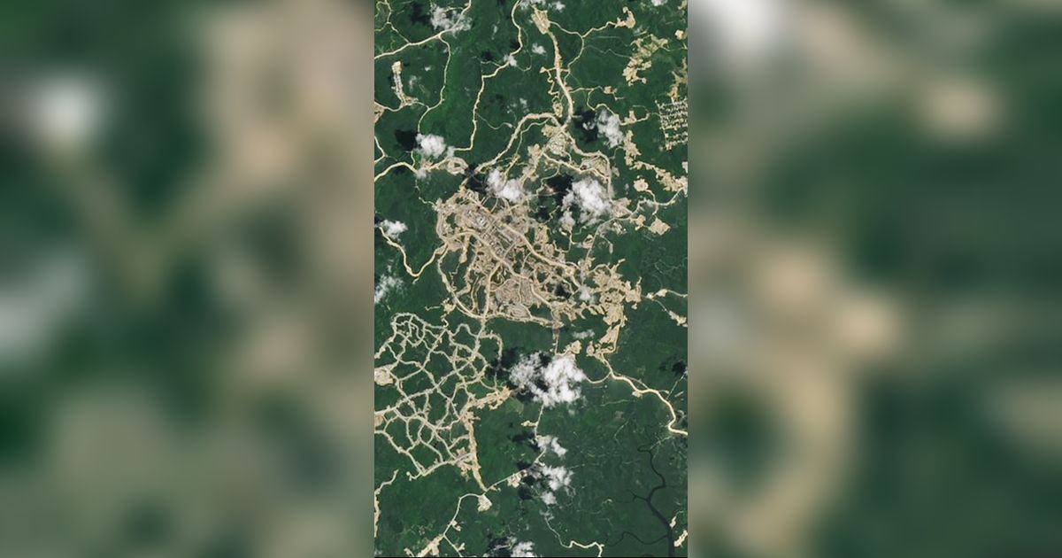 NASA Potret Perubahan Dramatis Before After Pembangunan IKN di Kalimantan