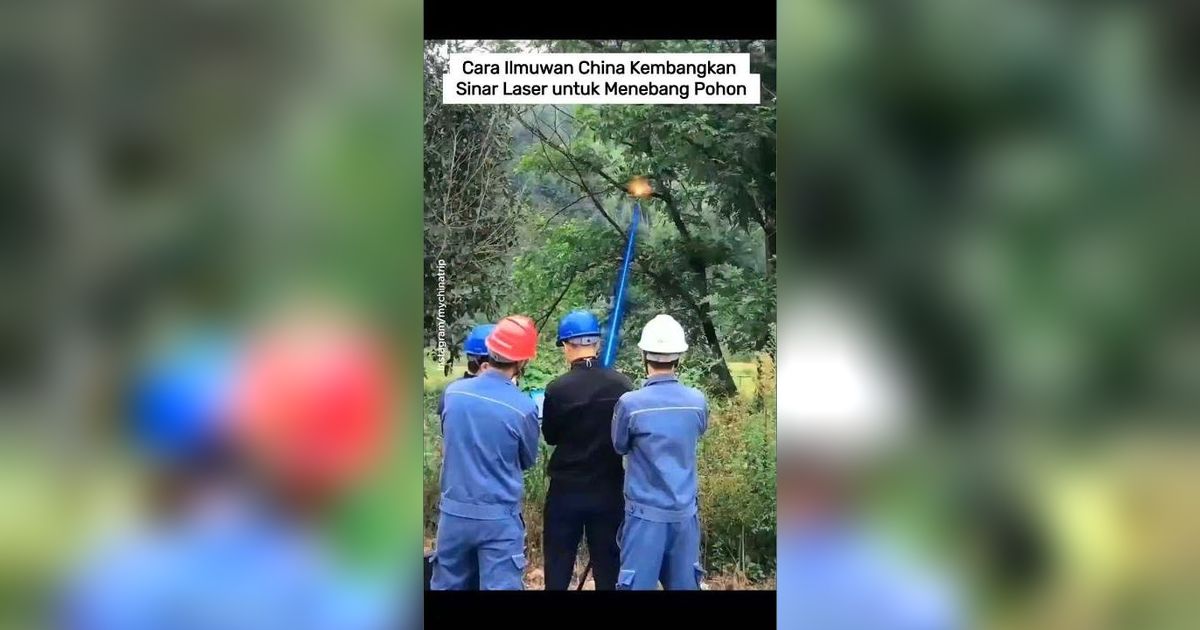 VIDEO: Cara Ilmuwan China Kembangkan Sinar Laser untuk Menebang Pohon