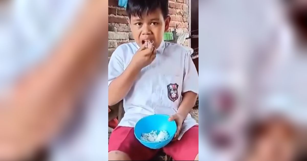 Kisah Pilu Bocah Kelas 3 SD Setiap Hari Makan Nasi Putih, Bikin Mewek Warganet