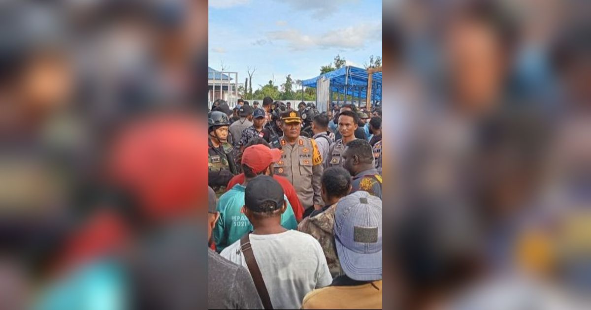 Massa Lempari Kantor KPU Yahukimo Pakai Batu, Seorang ASN Terluka