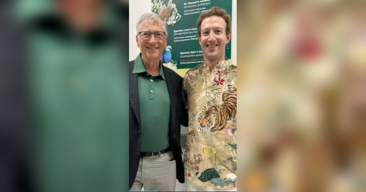 10 Adu Gaya Bill Gates VS Mark Zuckerberg di Pesta Anak Crazy Rich Asian, Spektakuler!