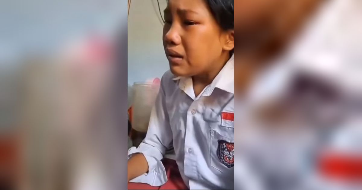 Sambil Menangis Sesenggukan, Siswi SD ini Ungkap Kisah Pilu Sering Dibully karena Jadi Tukang Rongsok