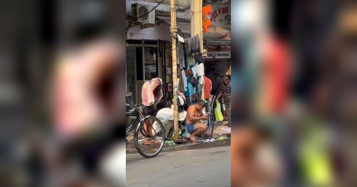 Netizen +62 Liburan ke India, Auto Kena Mental Lihat Sapi Seliweran di Antara Kendaraan dan Warga Mandi di Pinggir Jalan