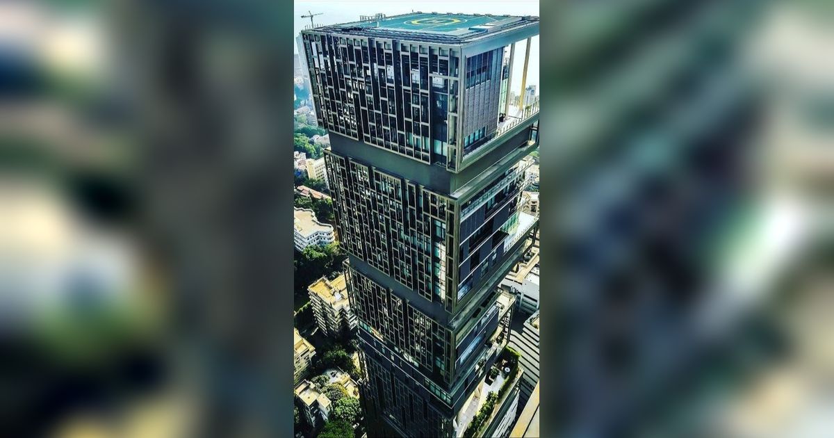 Potret Rumah Mewah Orang Terkaya di Asia Mukesh Ambani, Punya Ruangan Khusus Salju dan Fasilitas Helipad