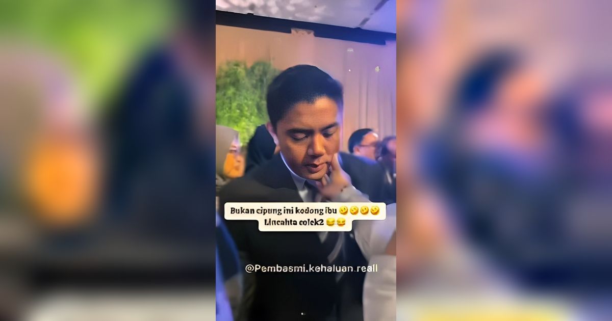 Momen Emak-Emak Colek Pipi Mayor Teddy, Bikin Netizen Heboh