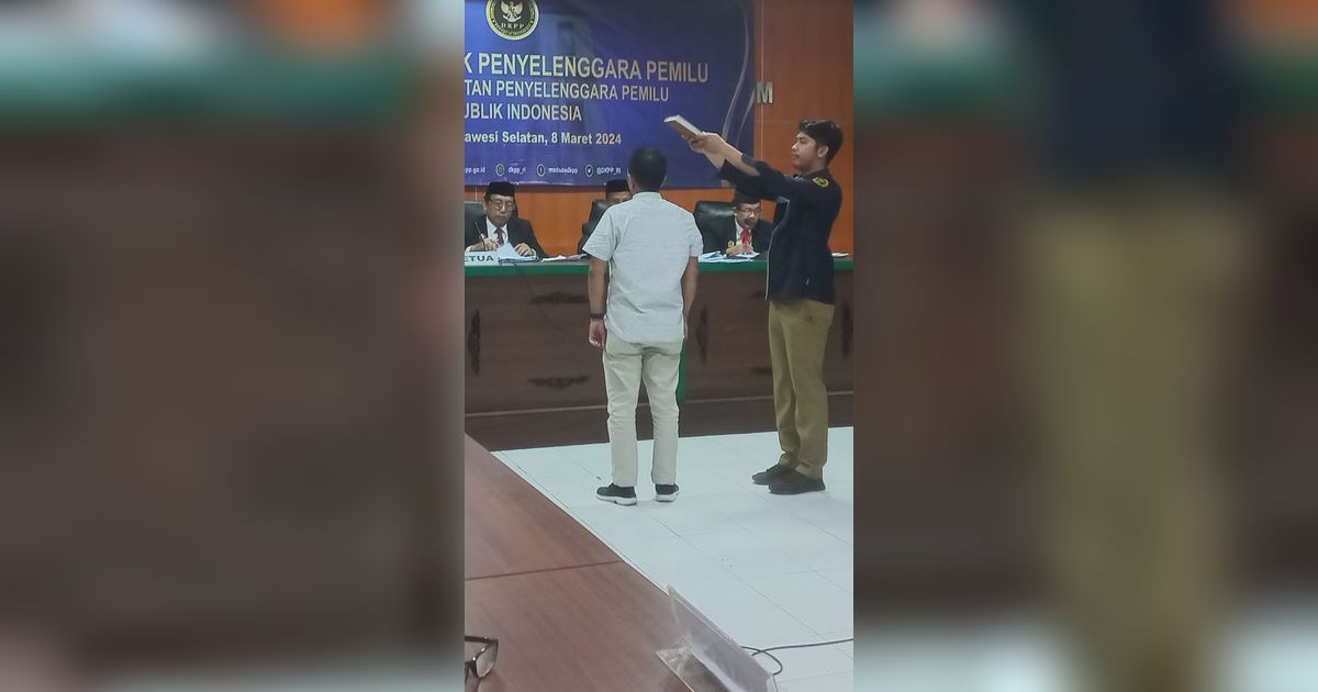 Dituduh Manipulasi Hasil Verifikasi PKN dan Partai Ummat, Komisioner KPU Pangkep Jalani Sidang Etik