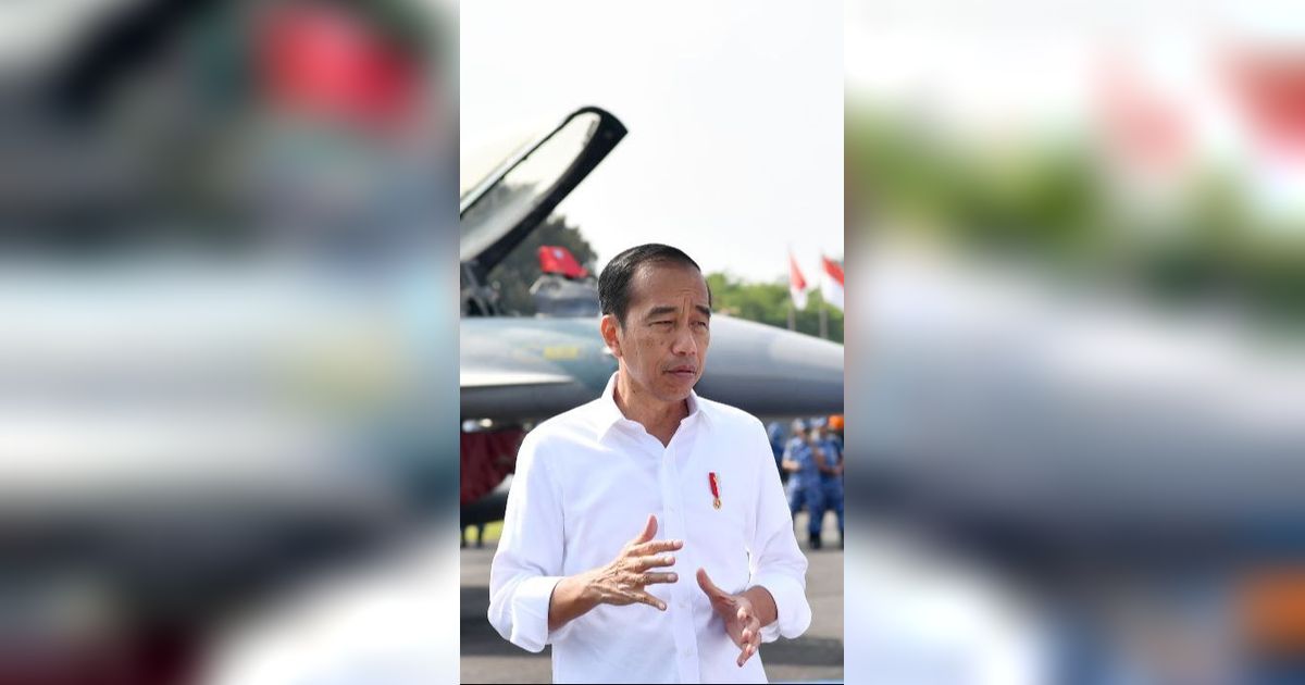 Didampingi Prabowo Tinjau Pesawat Tempur di Lanud Iswahjudi, Jokowi: Peragaan Bantuan ke Gaza