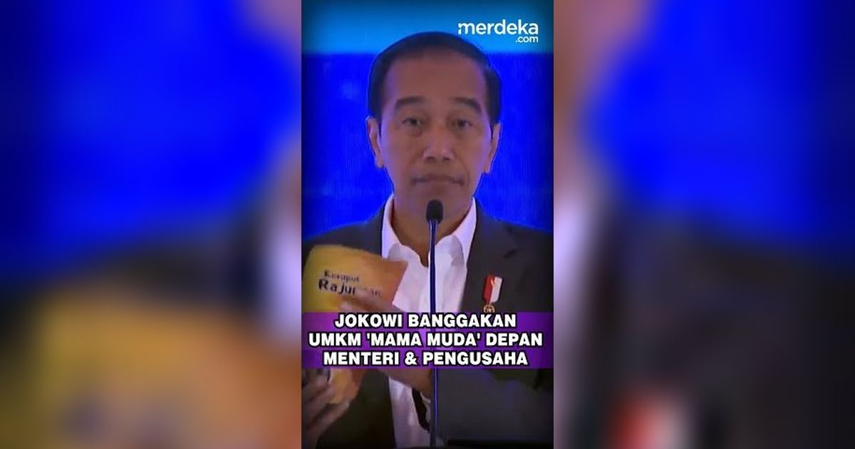 Jokowi Banggakan Produk UMKM 'Mama Muda' Depan Menteri dan Pengusaha