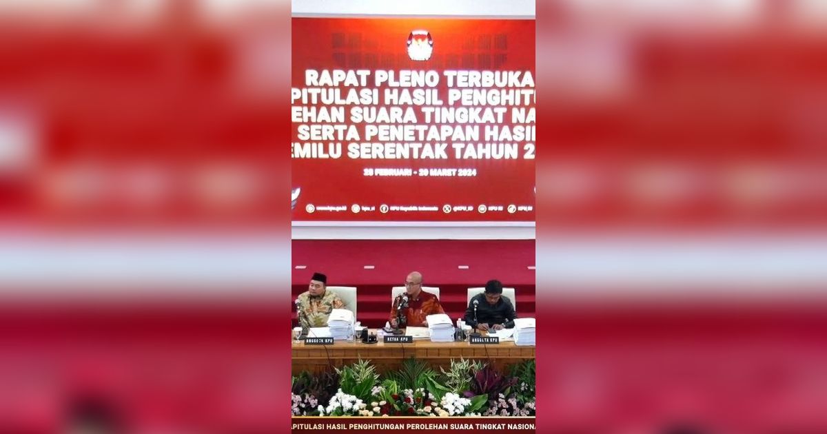 Hasil Rekapitulasi Nasional KPU: Prabowo-Gibran Unggul di Gorontalo dan Kalteng Disusul Anies-Muhaimin