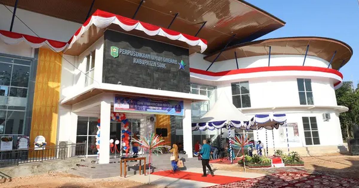 Dorong Peningkatan Literasi, Gedung Perpustakaan Siak Senilai Rp9,2 Miliar Resmi Beroperasi