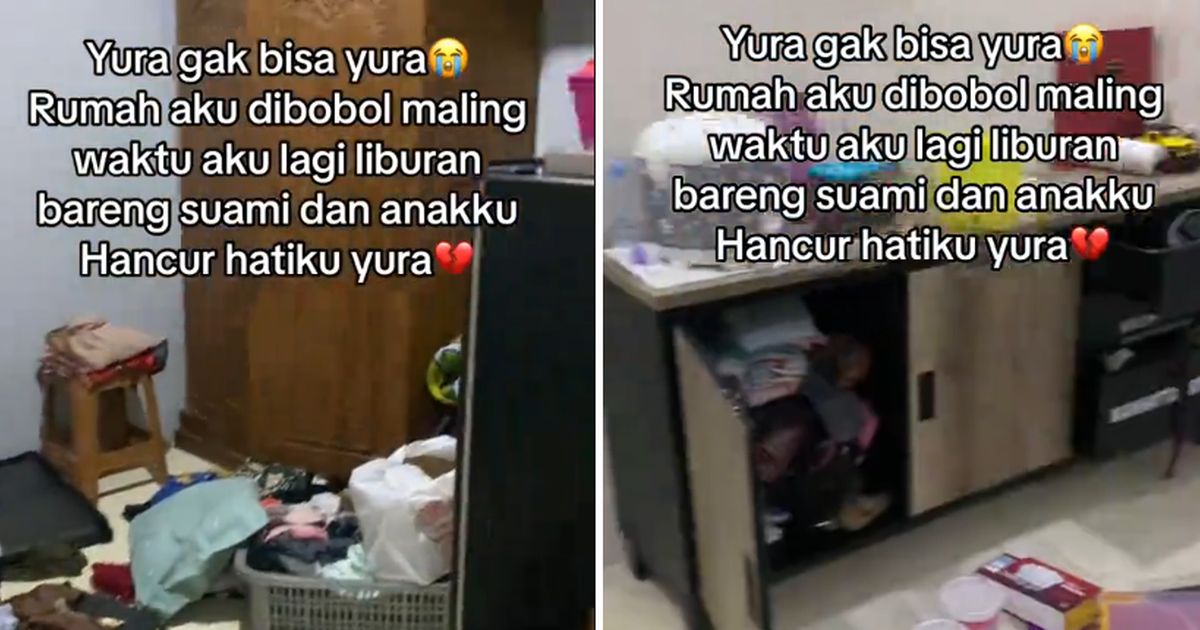 Bikin Nyesek, Wanita Ini Perlihatkan Rumahnya yang Dibobol Maling saat Ditinggal Liburan Bareng Keluarga