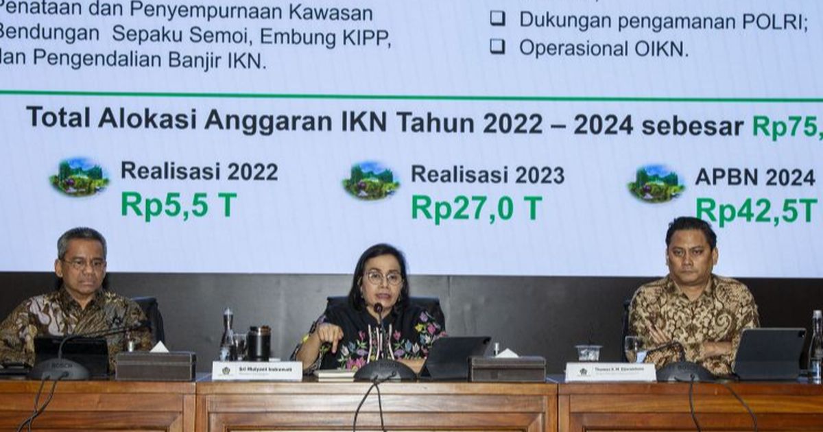 Hampir Tiap Bulan Sri Mulyani Tambah Anggaran Pembangunan IKN, Totalnya Kini Rp42,5 Triliun