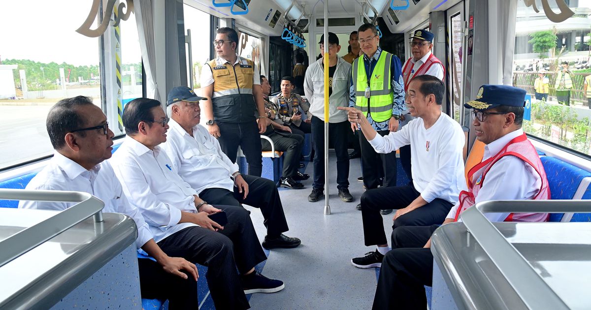 Jokowi Pastikan Trem Otonom Siap Dipakai untuk Tamu HUT RI di IKN