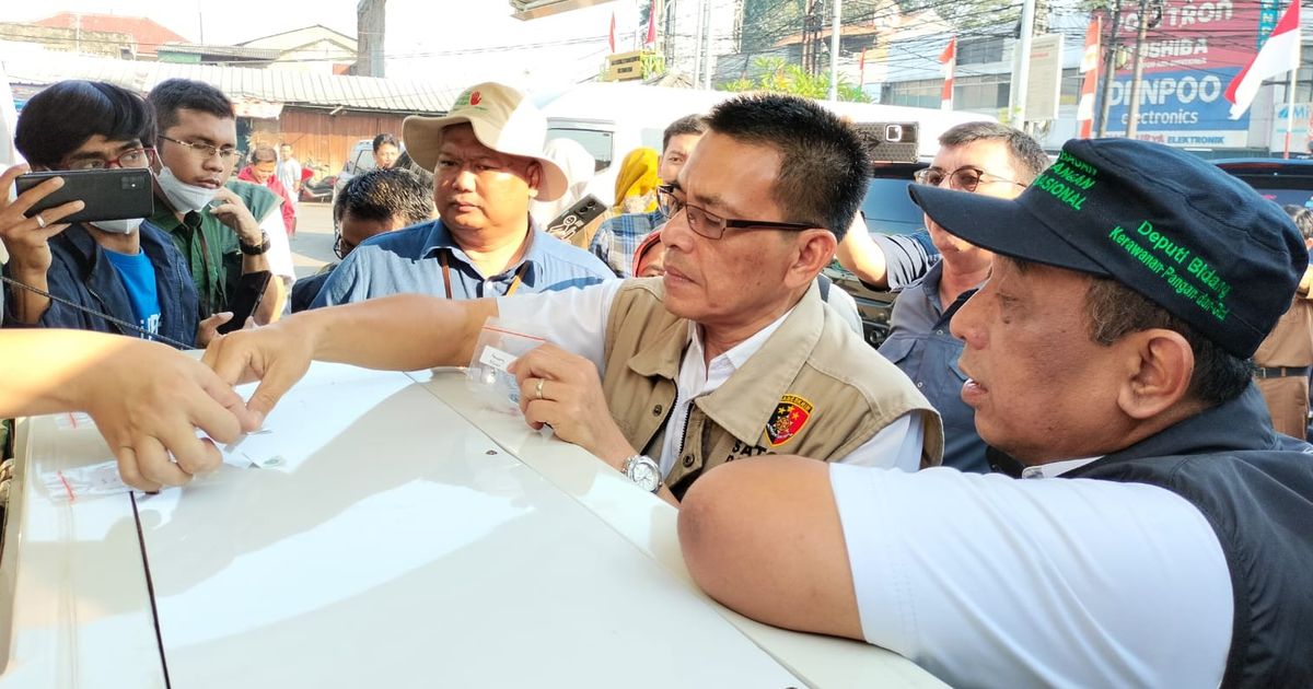 Inspeksi di Pasar Tambun, Ini Temuan Satgas Pangan Polri