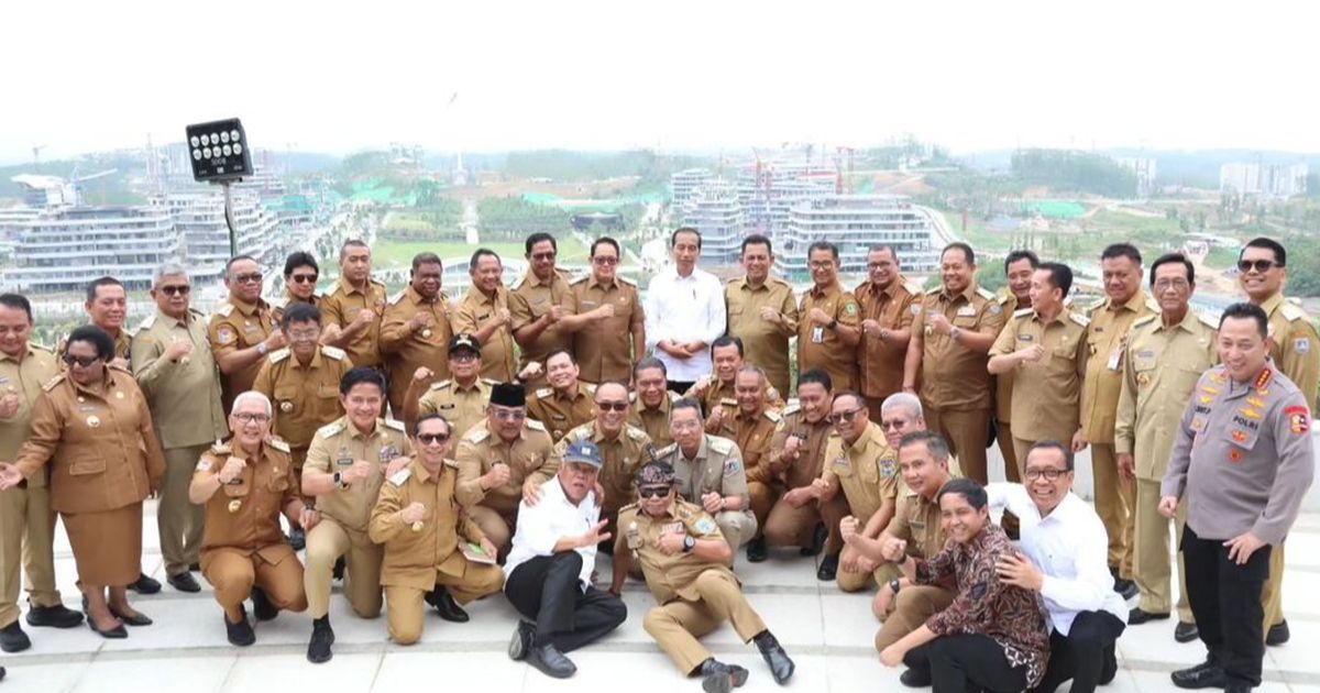 Kini jadi Kepala Daerah, Potret Gagah Rudy 'Gajah' Pose Bareng Kapolri dan Panglima TNI di IKN