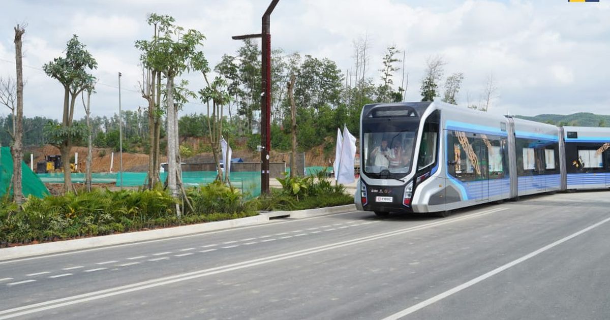 Trem Otonom di IKN Disebut Mirip Bus Gandeng TransJakarta, Kemenhub Ungkap Perbedaannya