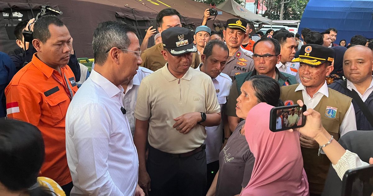 Heru Budi Bicara Penanganan Warga Korban Kebakaran Manggarai, Tenda dan Suplai Air di Pengungsian Dijamin