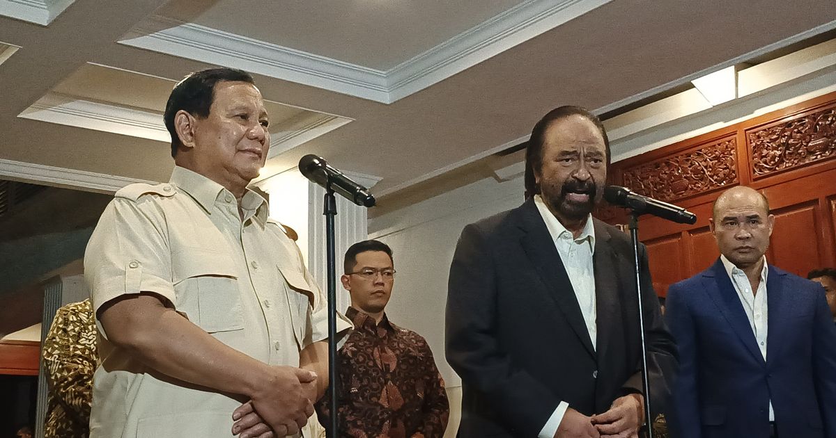 Usai Bertemu Surya Paloh, Prabowo: Kita Sepakat Untuk Bekerja Sama