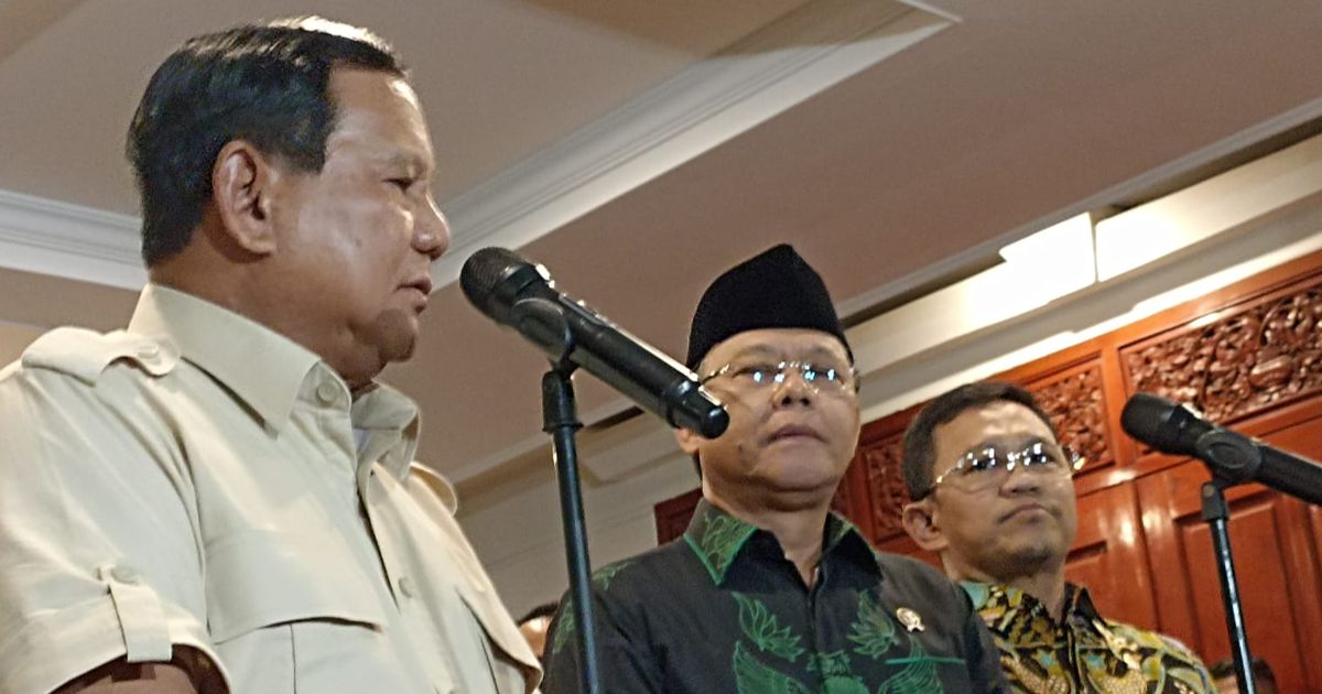 Prabowo: PPP Putuskan Gabung Koalisi Kami, Dukung Pemerintahan akan Saya Pimpin