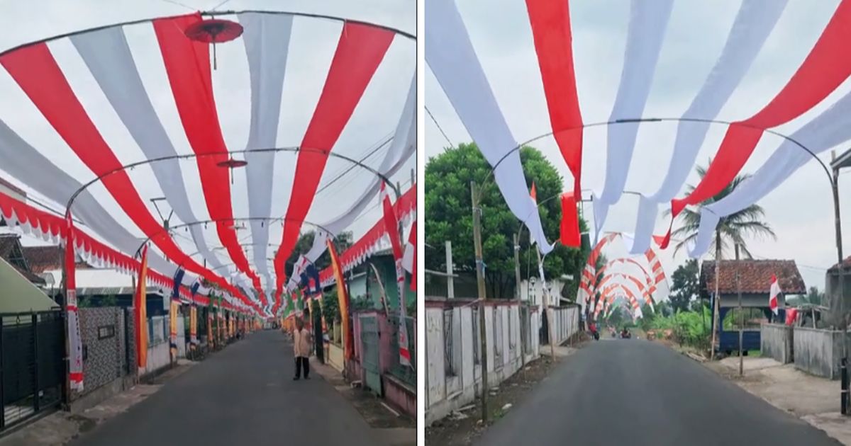 Viral Meriahnya Jalanan di Tasikmalaya Sambut HUT ke-79 Republik Indonesia, Bikin Takjub Warganet