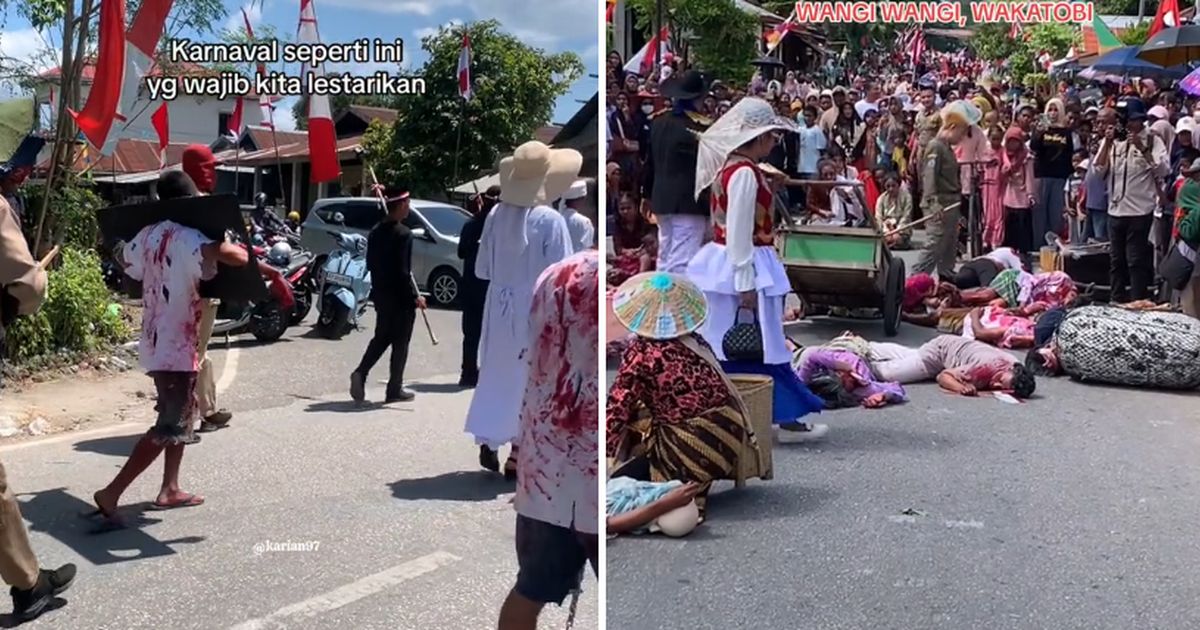 Penuh Keseruan, Momen Karnaval Juang 45 di Wakatobi Ini Curi Perhatian