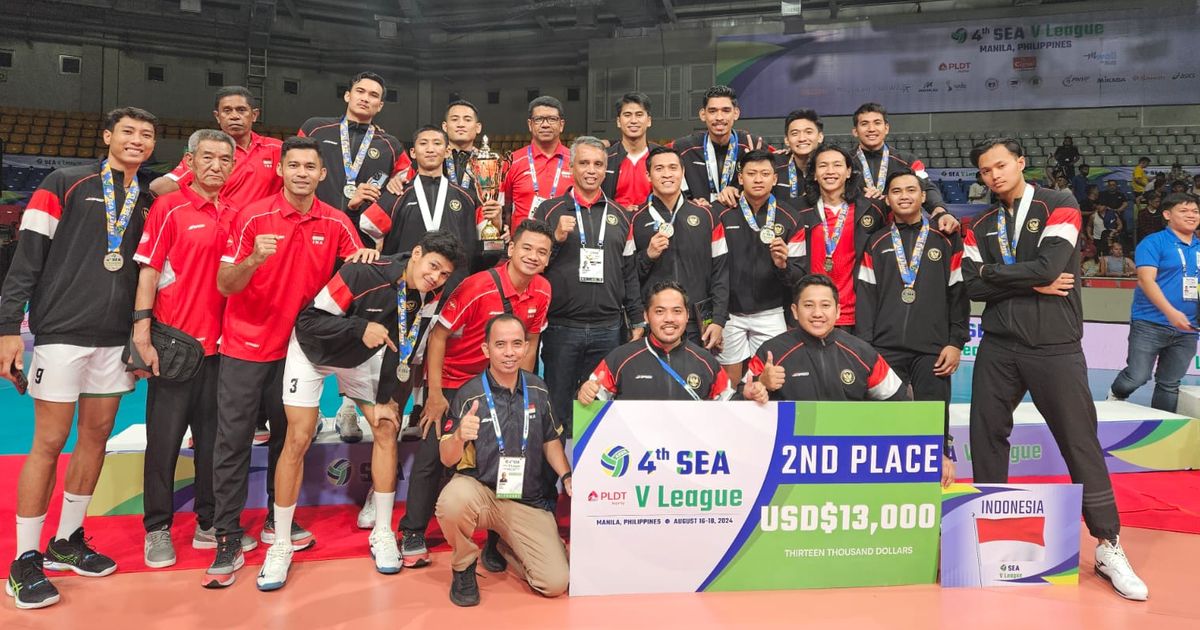 Timnas Voli Putra Indonesia Juara Runner-up 4th SEA V League 2024 Putaran Pertama