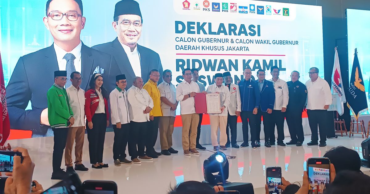 Breaking News: KIM Plus Resmi Usung Ridwan Kamil-Suswono di Pilkada Jakarta