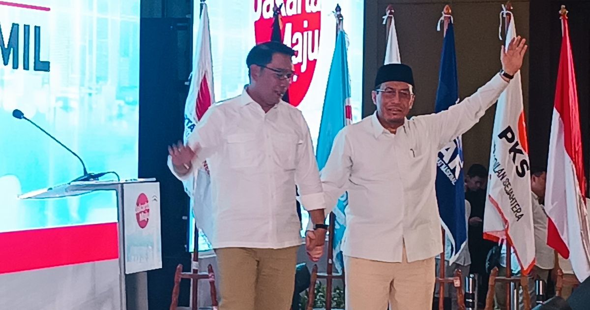 Momen Berbalas Pantun Ridwan Kamil-Suswono Usai Resmi Maju Pilkada Jakarta