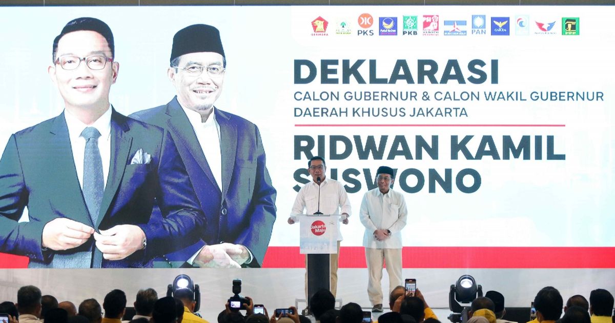 VIDEO: Ridwan Kamil Sebut Prabowo-Jokowi, Bahagia Ada Gibran Usai Didukung 12 Parpol