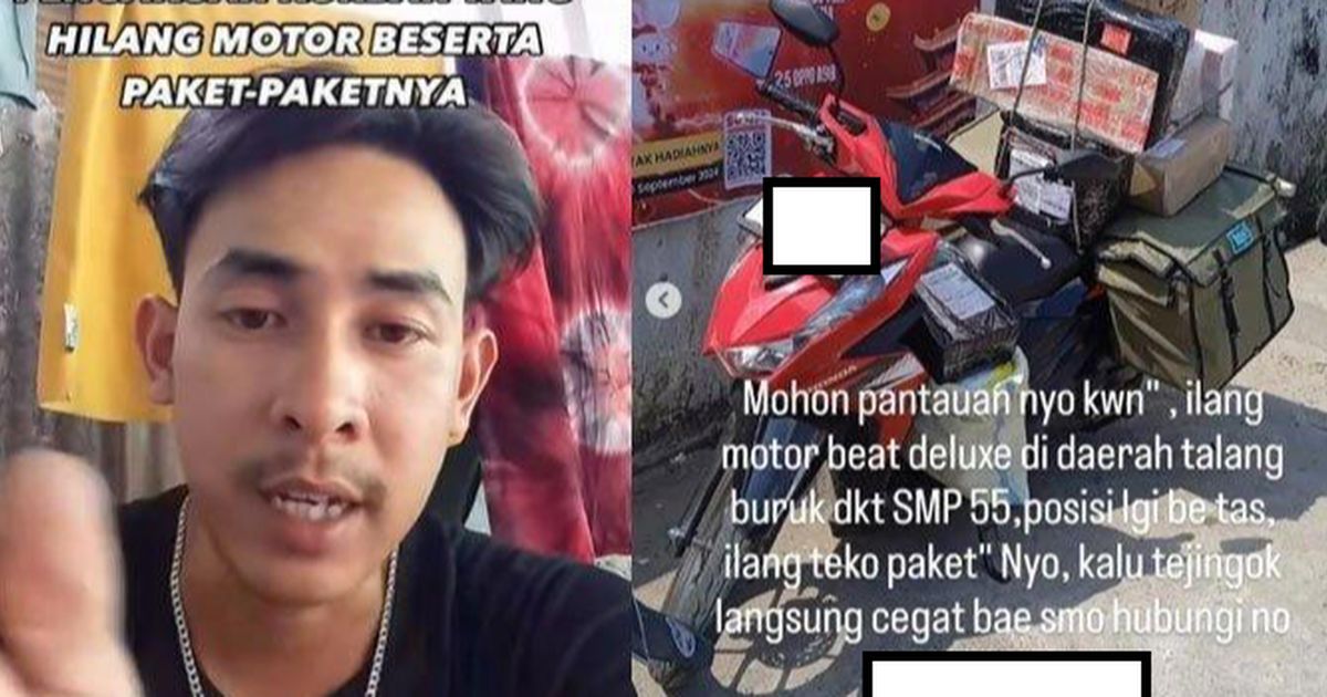 Sepeda Motor Kurir Viral Hilang Setelah Ditinggal 7 Menit